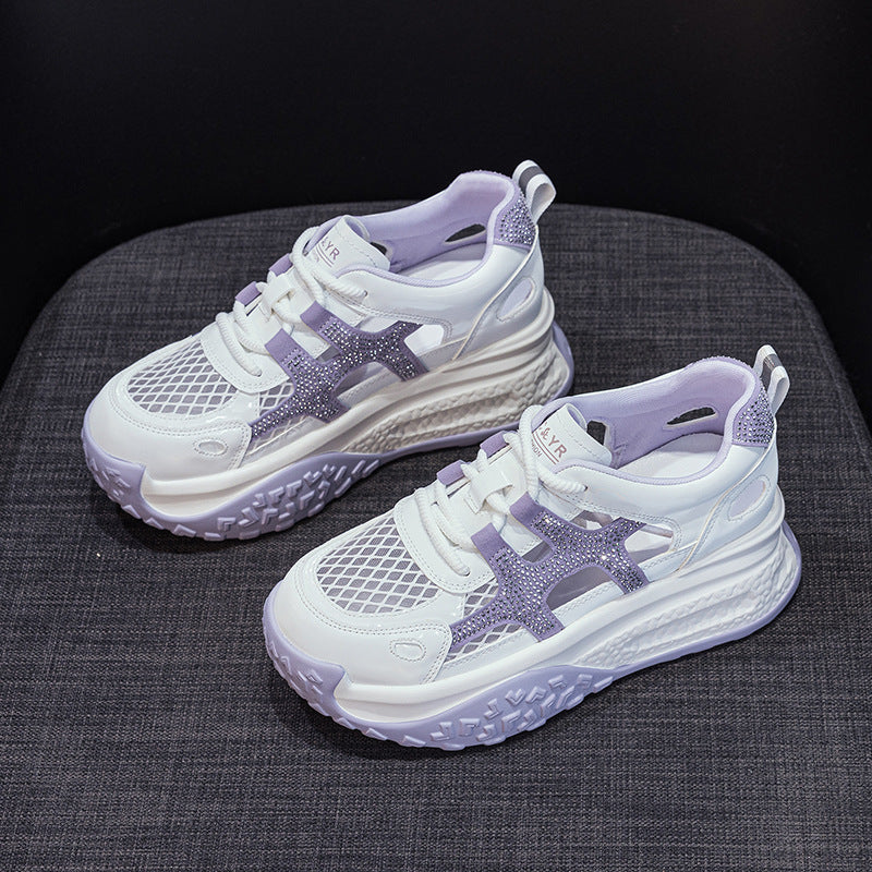 Mesh Dad Female Summer Thick Bottom Casual Shoes