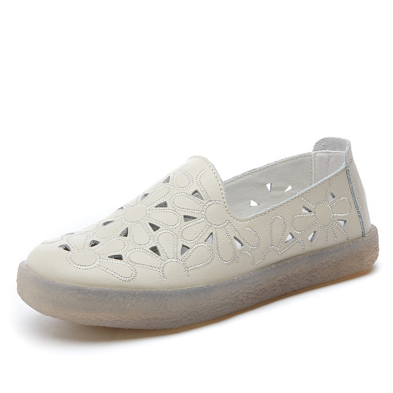 Women's Sunflower Breathable Summer First Layer Cowhide Sandals
