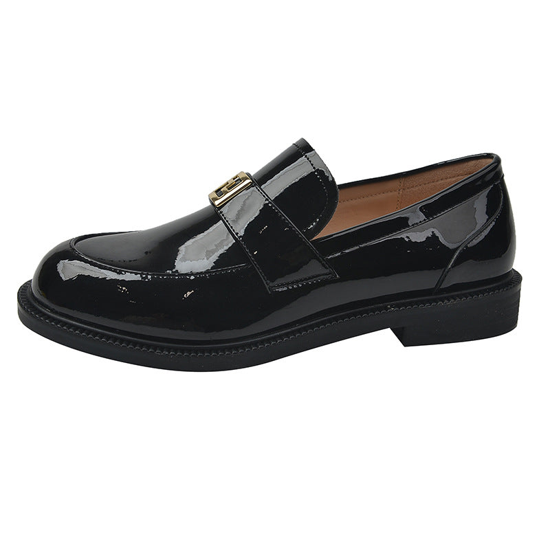 Women's Spring Slip-on Chunky Fat Feet Wide Loafers