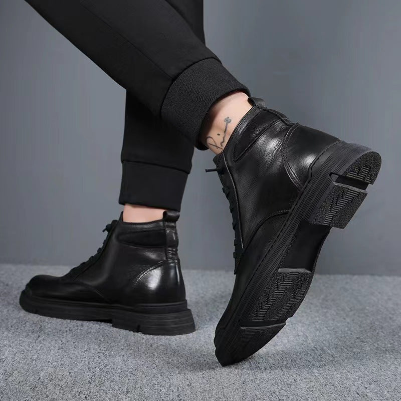 Men's Versatile European High Waist Handsome Trendy Sneakers