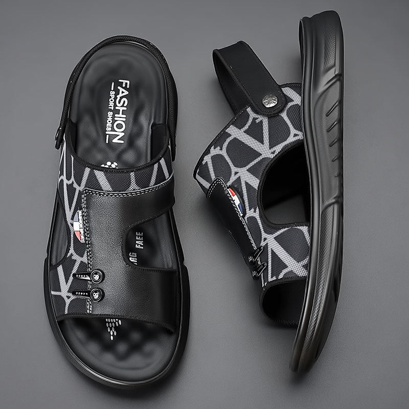 Men's Summer Two-way Beach Soft Bottom Fashion Sandals