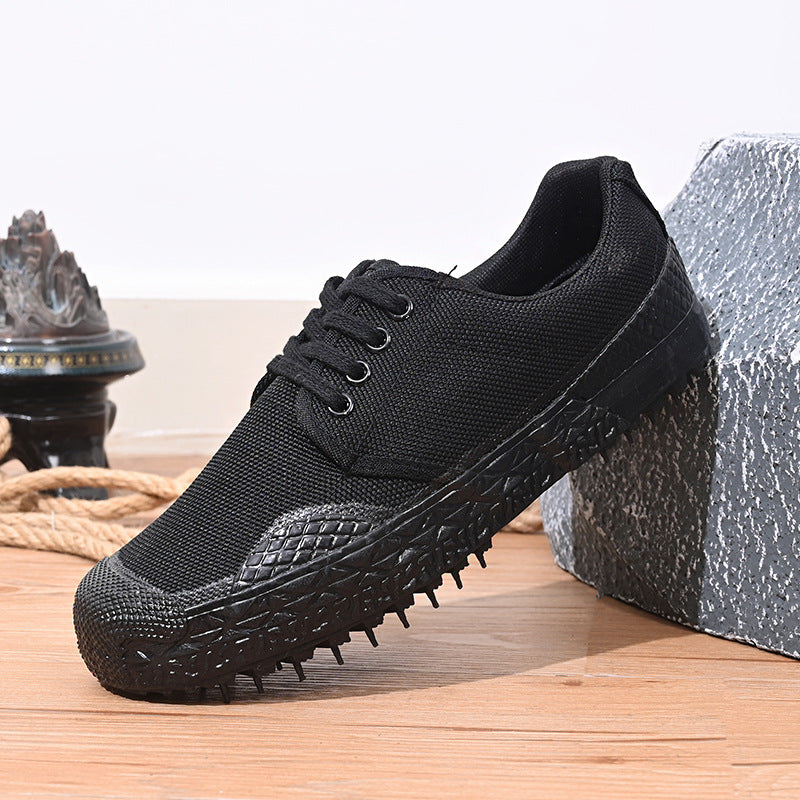 Rubber Vulcanized Sole Liberation Training Military Construction Casual Shoes