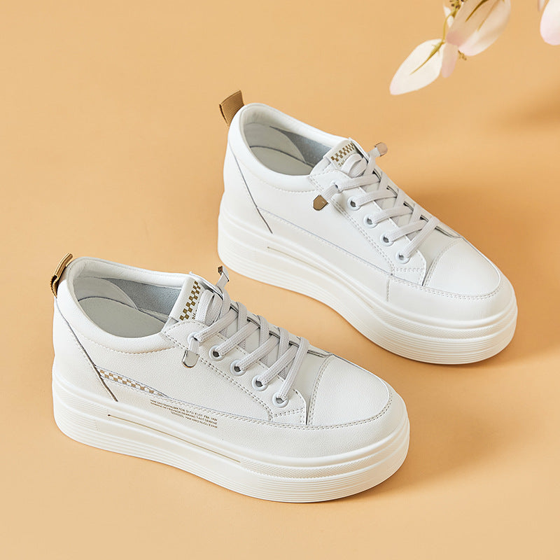 Women's Trendy Comfortable Hidden White Summer University Casual Shoes