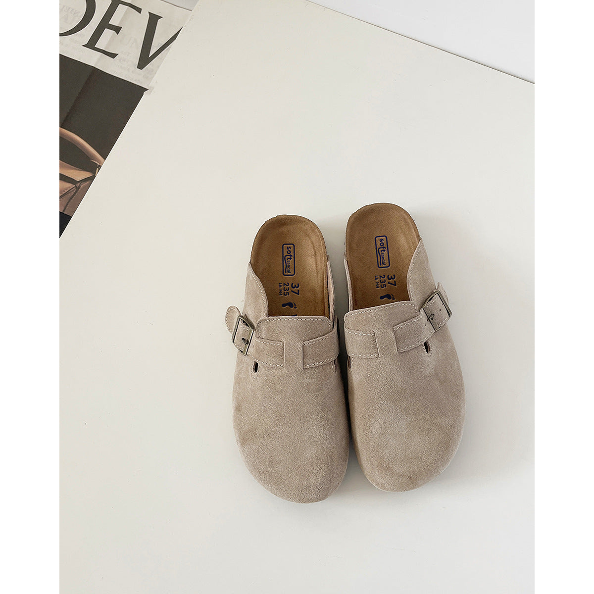 Women's Half Thick Bottom Toe Cap Increased Slippers