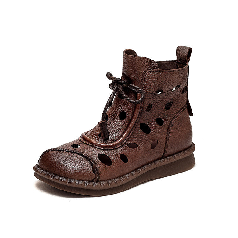 Women's Shu Flat Front Roman Style Hollowed Sandals