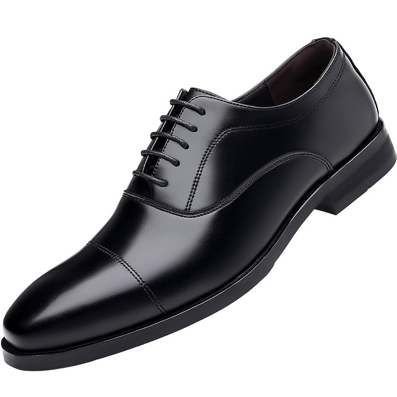 Men's Wear Breathable Oxford Pigskin Inner Three Joint Leather Shoes