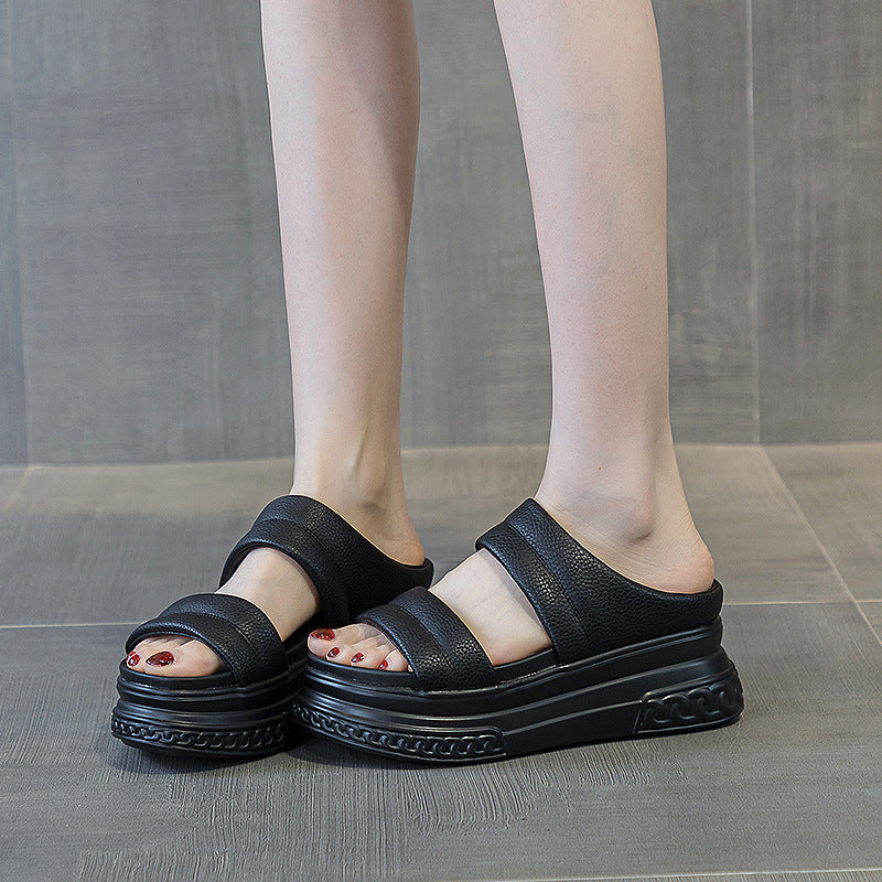 Women's Outdoor Fashion Fairy Style Platform Height Slippers