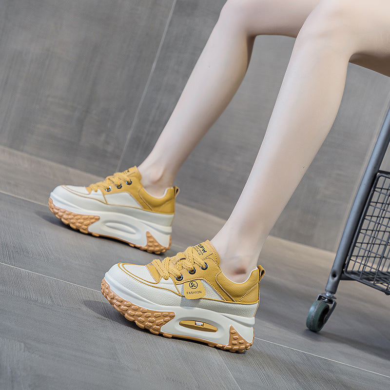 Women's Dad Pop-up Autumn Lightweight Platform Height Women's Casual Shoes