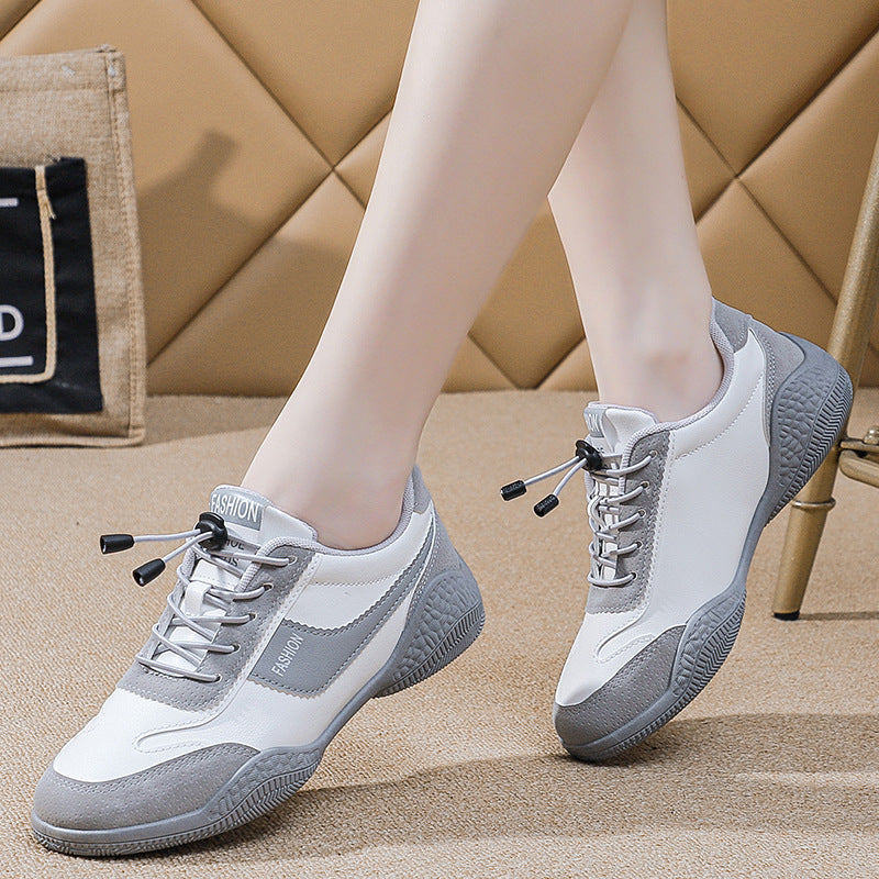 Women's Spring White Breathable Daddy Lightweight Leisure Casual Shoes