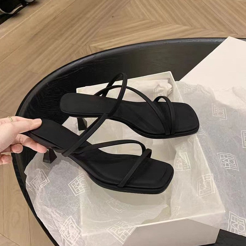 Women's Portuguese Island Evening Style French Thin Fairy Heels