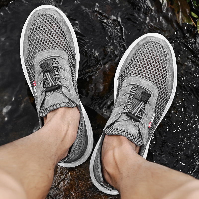 Men's Slip-on Summer Lightweight Breathable Soft Bottom Casual Shoes
