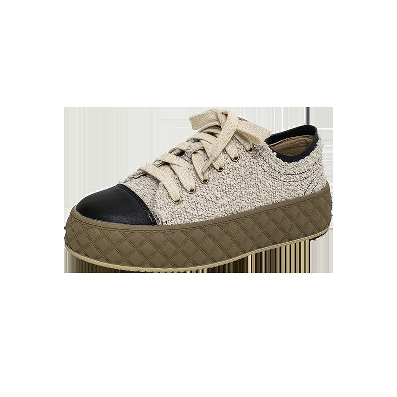 Women's Classic Style Hand-woven Thick Bottom Dirty Sneakers