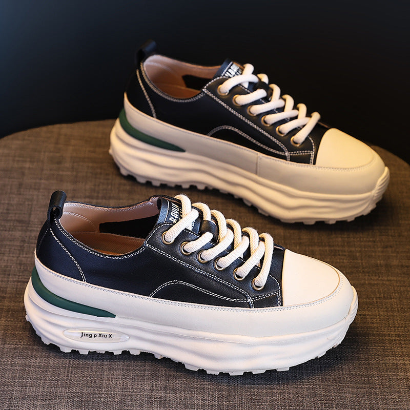 Women's Attractive Slouchy White Autumn Platform Casual Shoes
