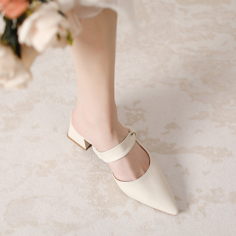 Women's Toe Cap Korean Style Chunky Outdoor Sandals