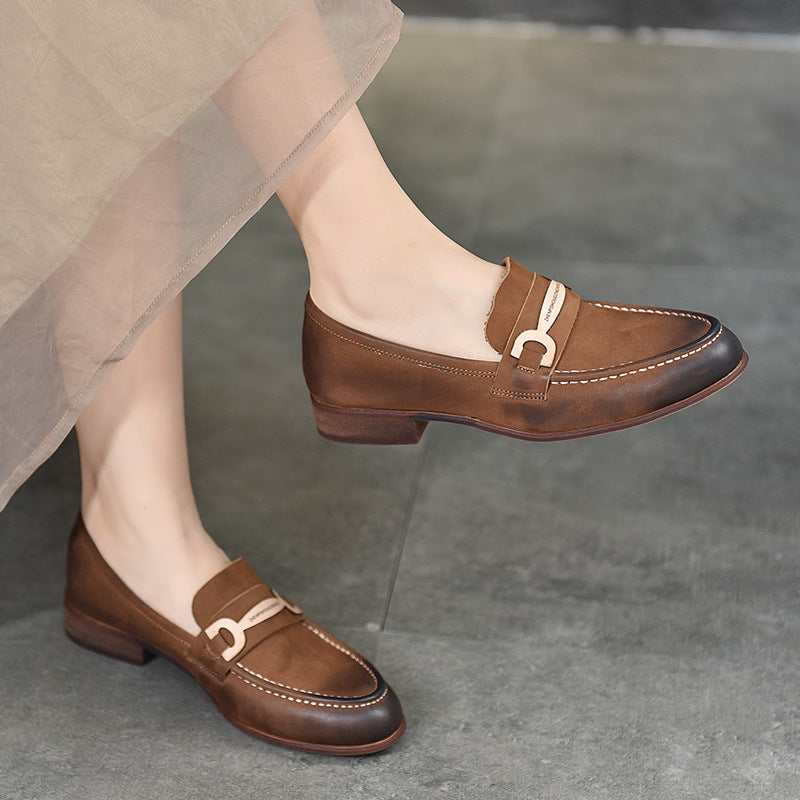 Women's Two Pairs Can Be Combined Genuine Loafers