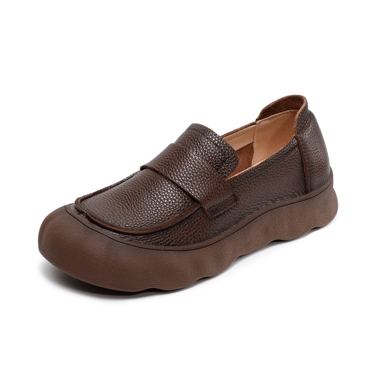 Women's Pumps Vintage Soft Bottom Comfortable Mid-mouth One Pedal Flat Women's Casual Shoes
