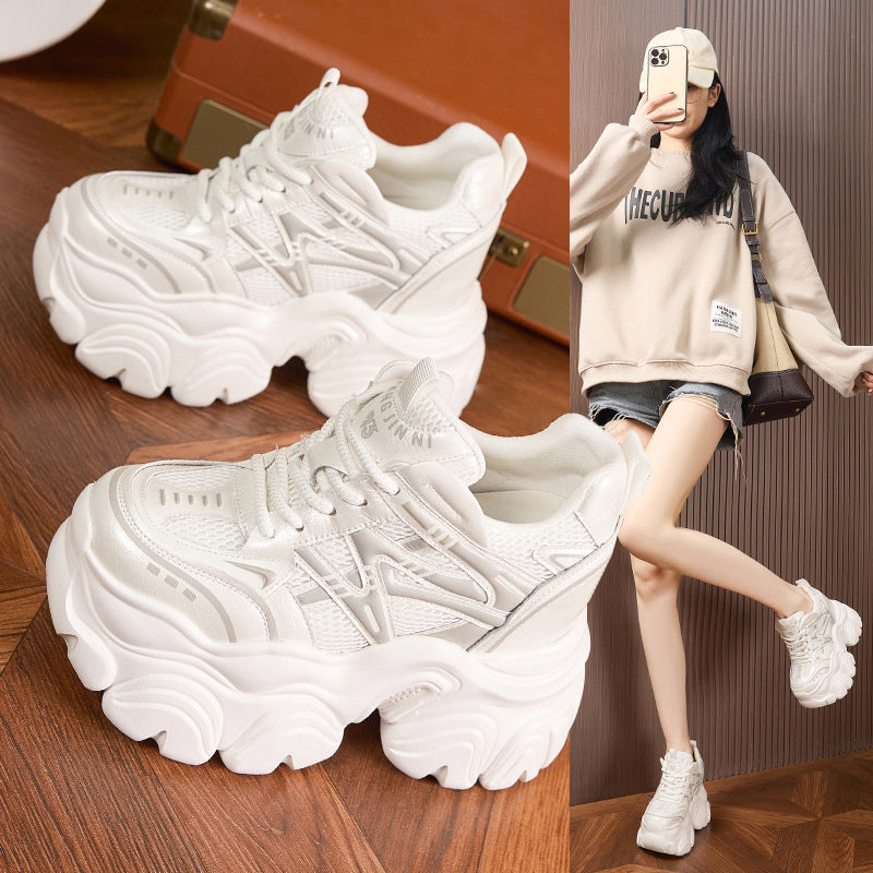 Women's Platform Dad Spring Breathable Muffin Fashion Sneakers