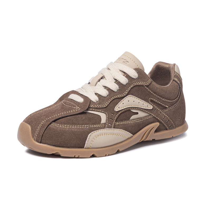 Women's American Retro Color Matching German Training Fashionable Casual Shoes