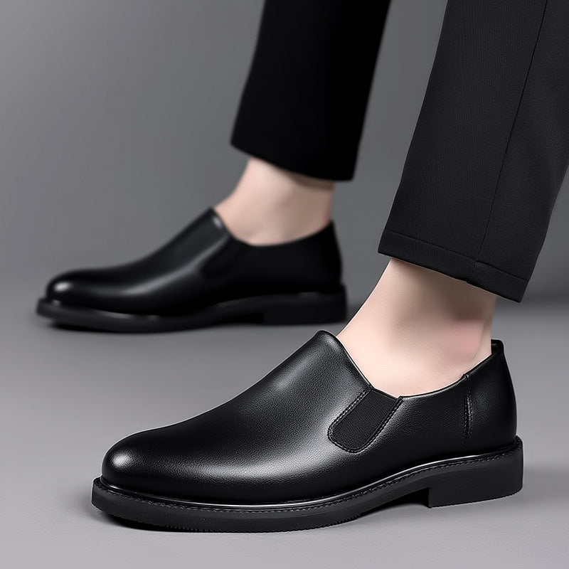Men's Green Business Formal Wear British Fashion Leather Shoes