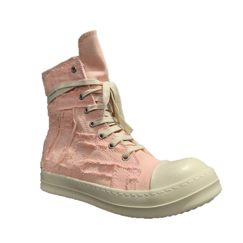 Women's Summer Platform Tassel Comfortable Board Pink Sneakers