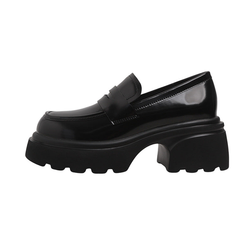 Women's Authentic Spring Platform High Slip-on British Loafers