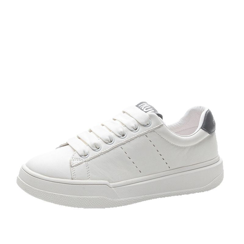 Women's White Classic Genuine Retro Style Thick Casual Shoes
