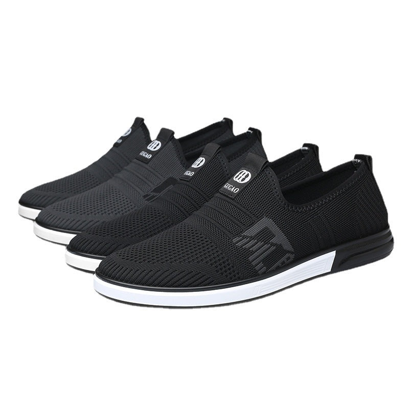 Men's Old Head Spring Breathable Cloth Lazy Sneakers
