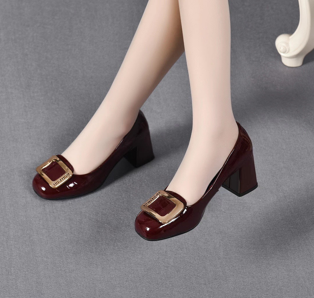 Women's Flat Pumps Low-cut Genuine Soft Slip-on Women's Shoes
