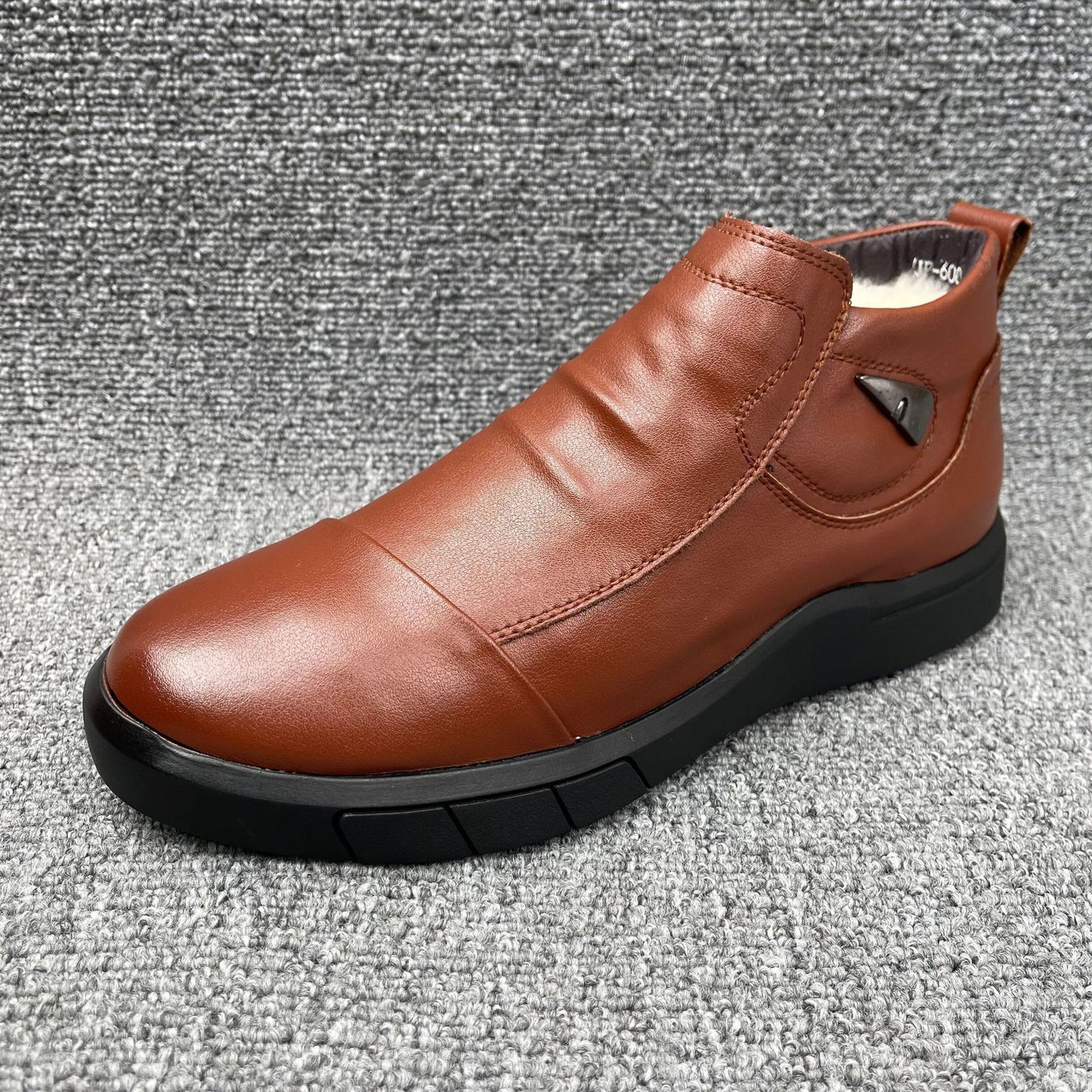 Men's Winter Cowhide Wool Cotton With Veet Men's Shoes