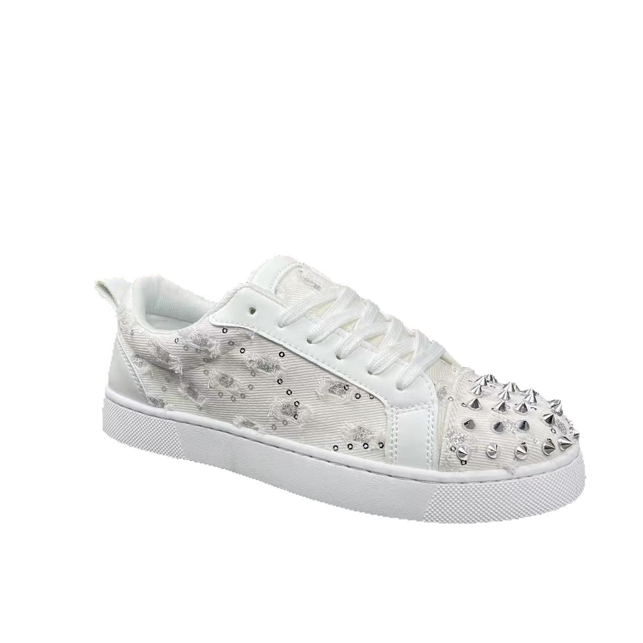 Men's Sole Rivet Sequins Soft Bottom Comfortable Sneakers
