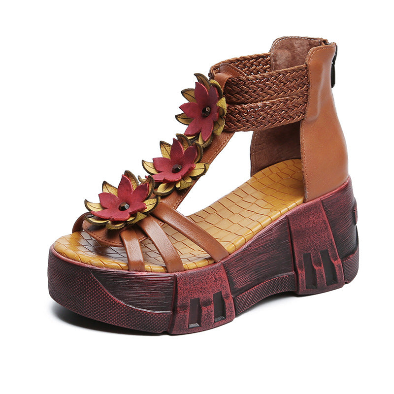 Women's Summer Ethnic Style Platform Artistic Retro Sandals