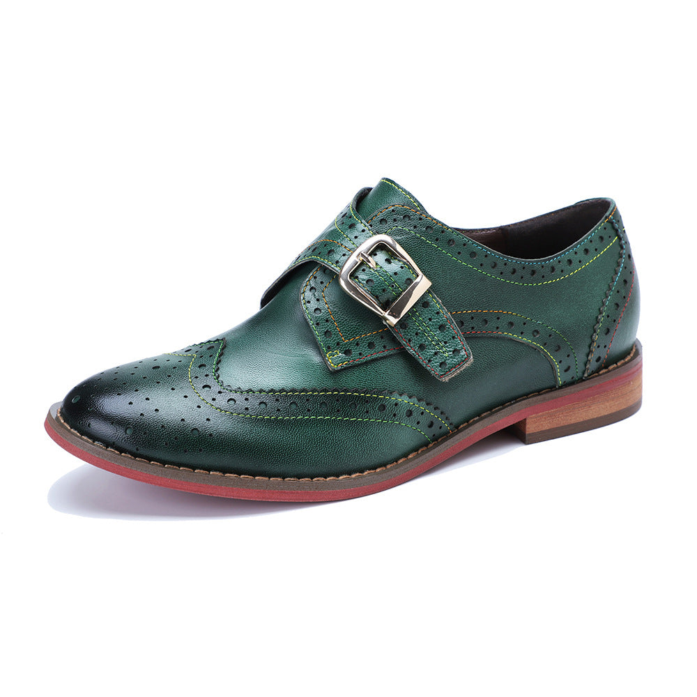 Women's Handmade Genuine Brushed Retro Comfort Flat Loafers
