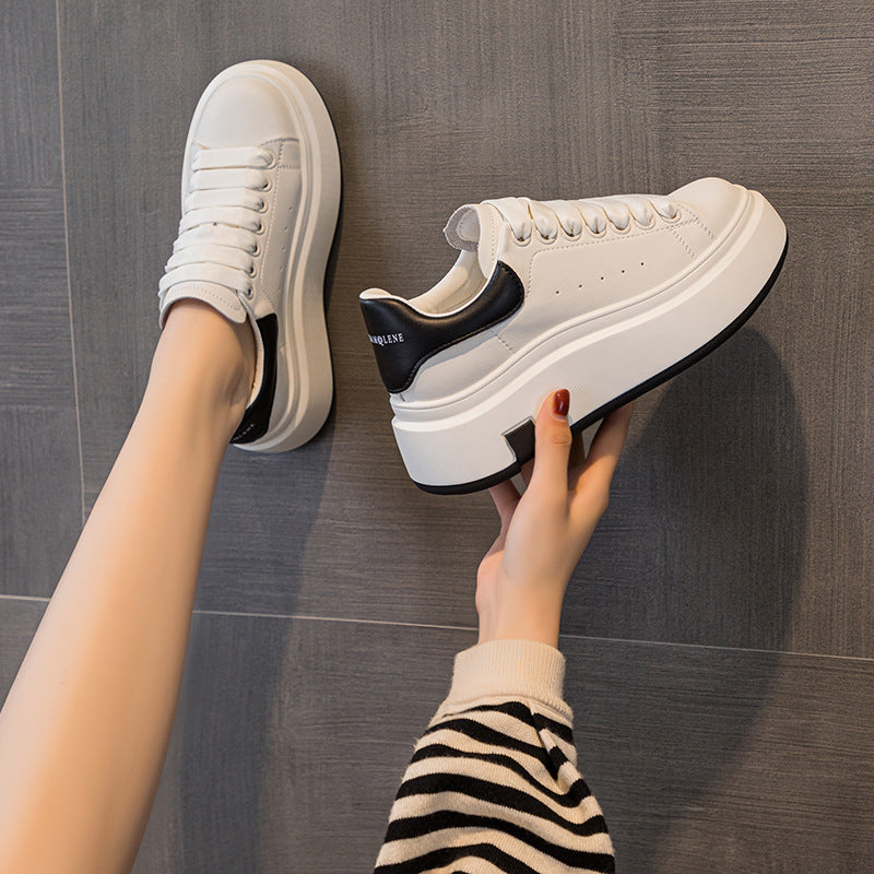 Women's Mold Muffin Skateboard Round Toe Korean Casual Shoes