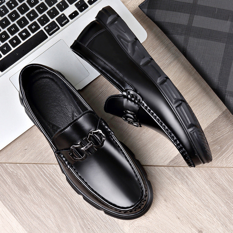 Men's Cowhide Soft Bottom Leisure Driving One Loafers