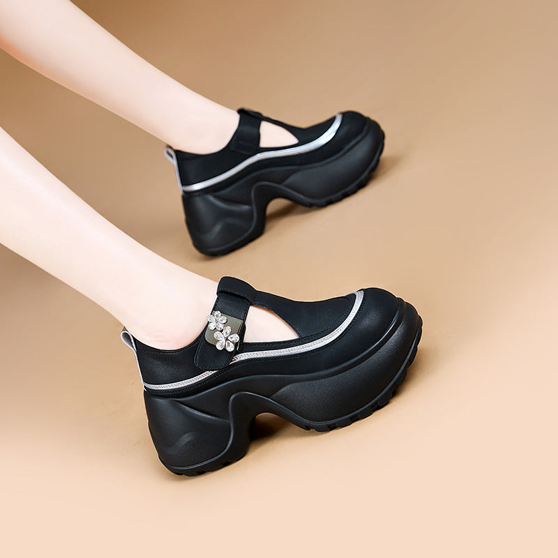 Women's Bottom For Summer Hollow Out Velcro Casual Shoes