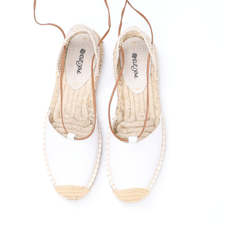 Women's Fisherman Fashion Closed Toe Linen Bottom Sandals
