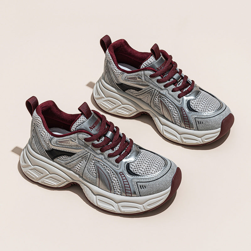Women's Suction Film Bottom Dad Warm Platform Casual Shoes
