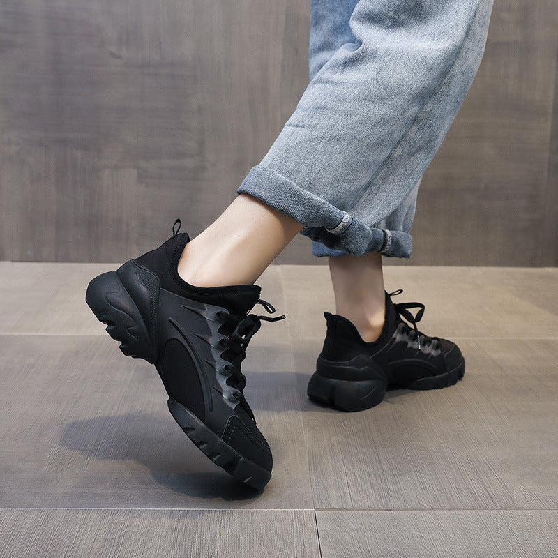 Slouchy Women's Running Platform Fashion Clunky Women's Sports Shoes
