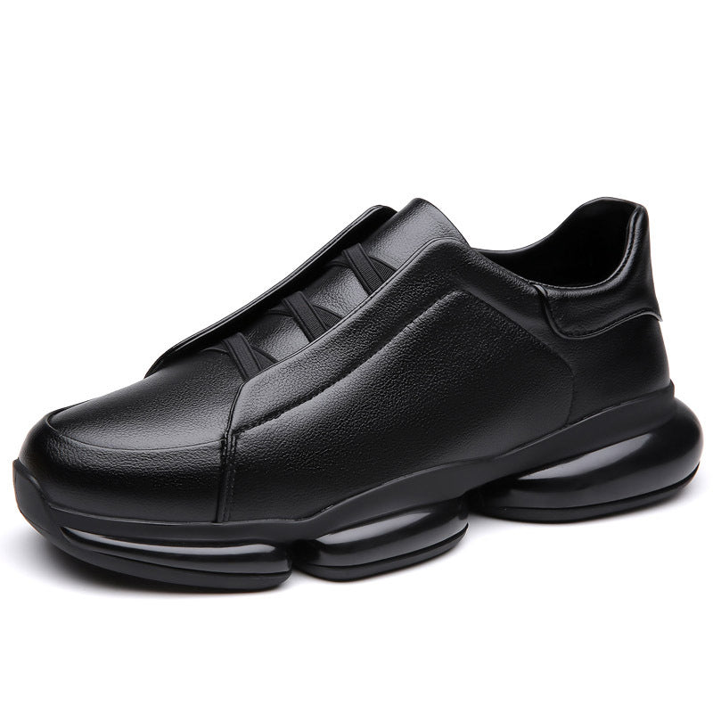 Men's Sports Comfortable Board Series Height Increasing Men's Casual Leather Shoes