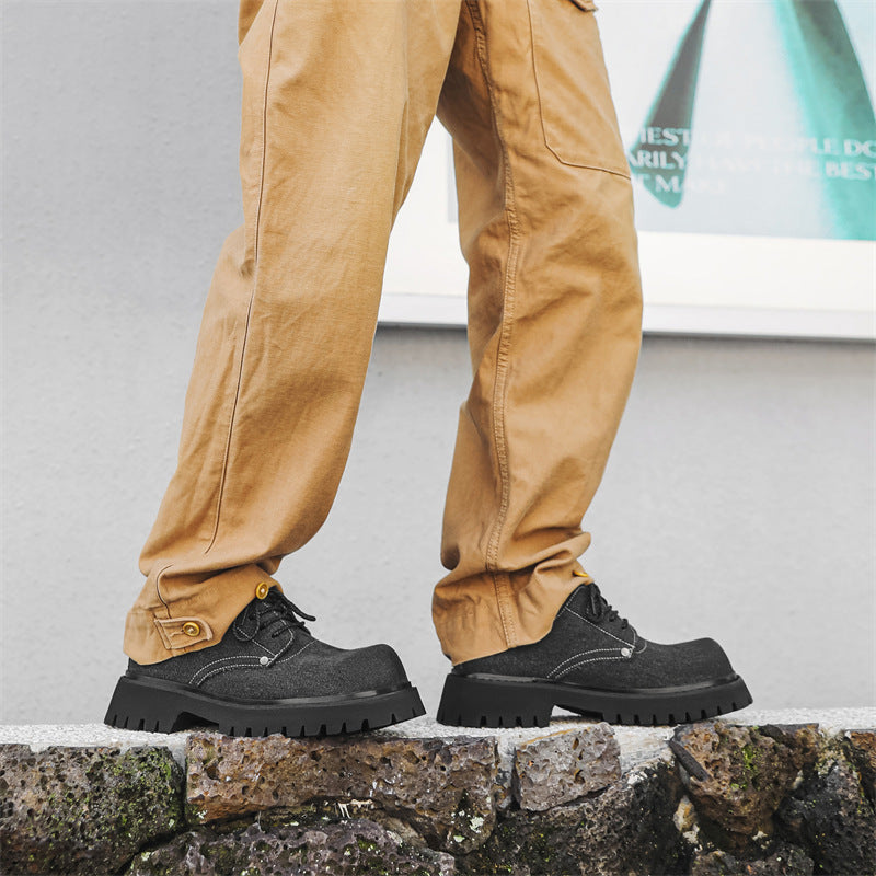 Men's Spring Formal Wear Business Big Toe Leather Shoes