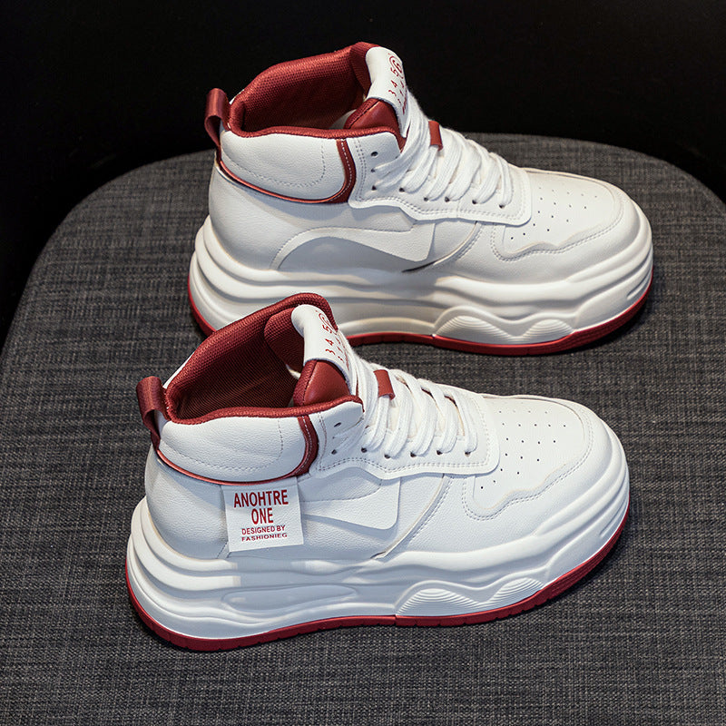 Women's White Trendy Autumn Korean Style Versatile Sneakers