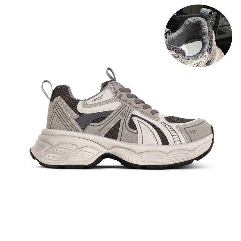 Women's Small Dignified Breathable Platform Dad Four Casual Shoes