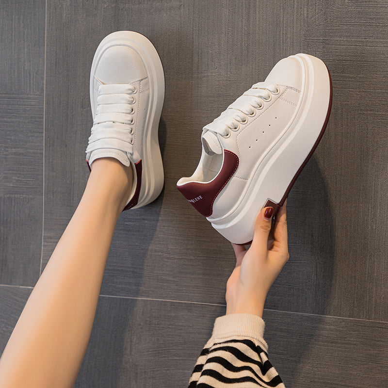 Women's Mold Muffin Skateboard Round Toe Korean Casual Shoes