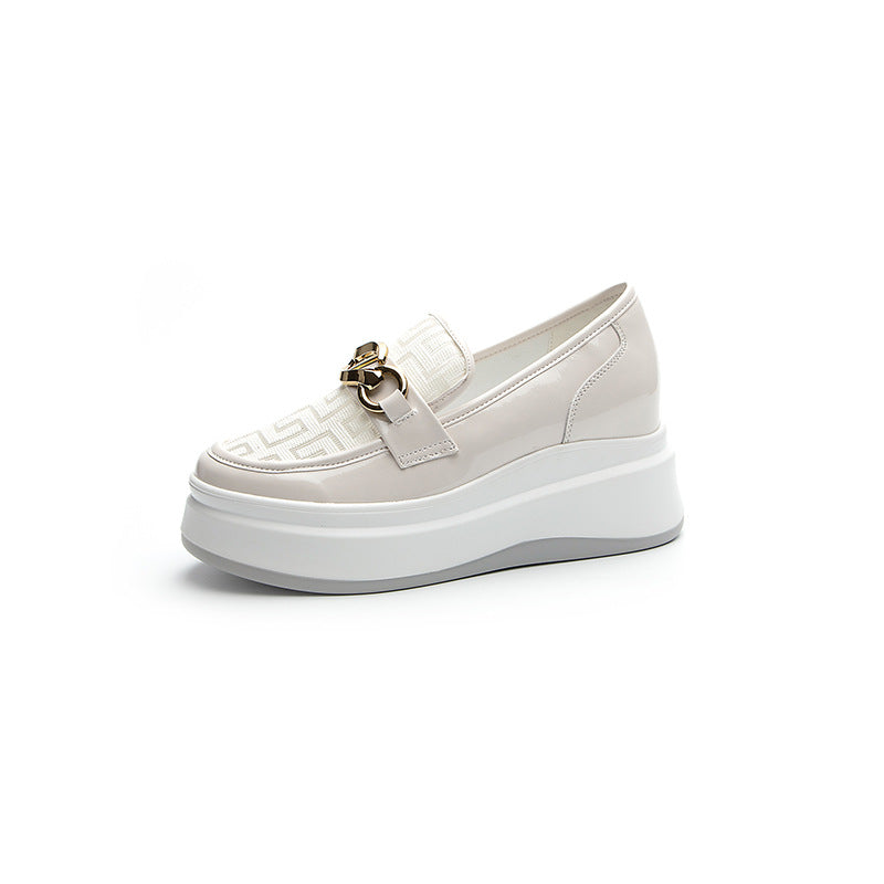 Women's Platform Height Increasing Insole Mesh Breathable Loafers