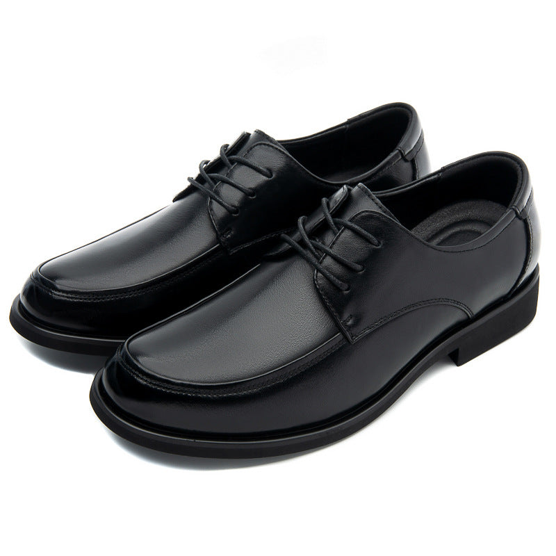 Men's Layer Cowhide Business Formal Wear Breathable Leather Shoes