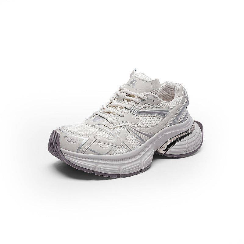 Women's Dad Genuine Trendy Spring Thick Bottom Mesh Show Sneakers