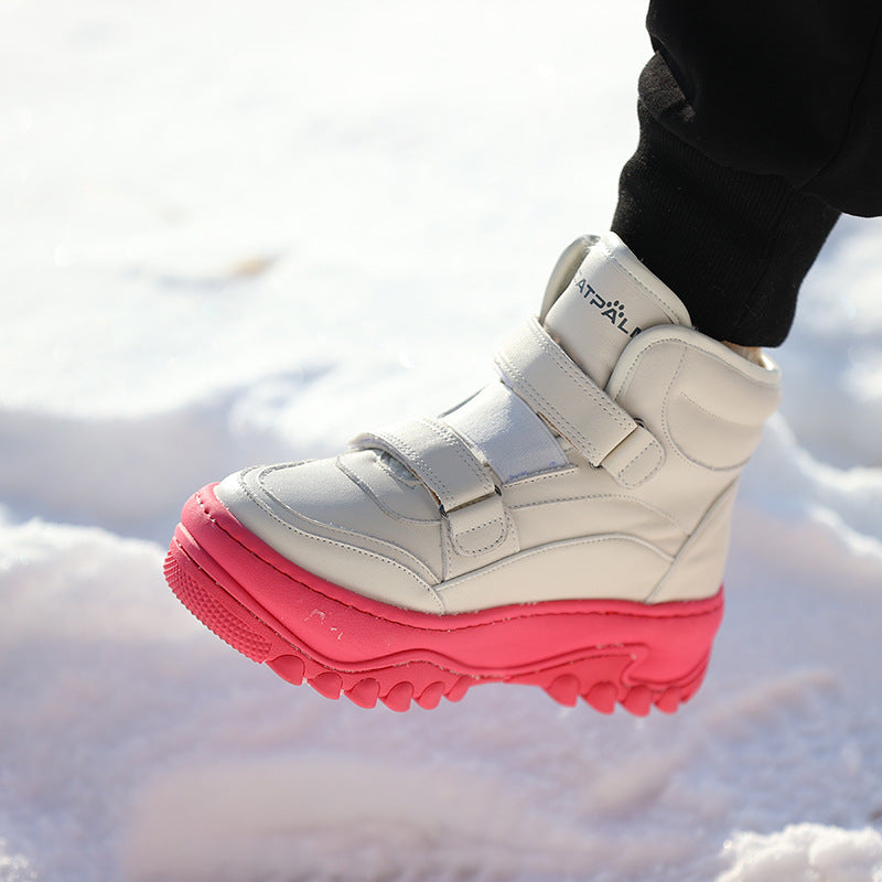 Women's Fur Winter Fleece-lined Thick Warm Northeast Snow Boots