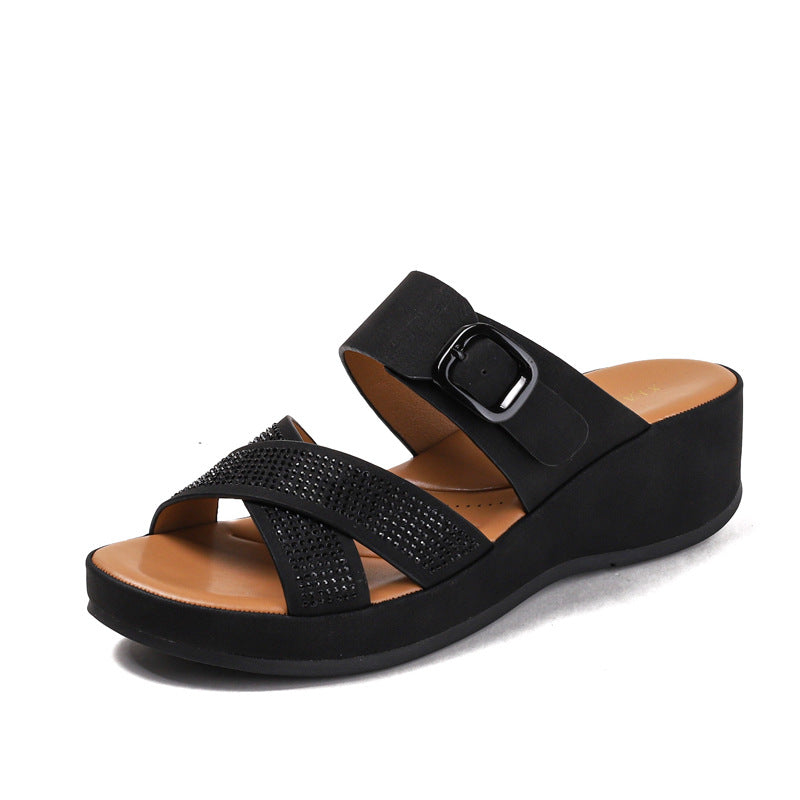 Women's Bohemian Platform Soft Bottom Outdoor Fashion Slippers