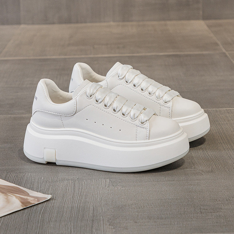 Women's Mold Muffin Skateboard Round Toe Korean Casual Shoes
