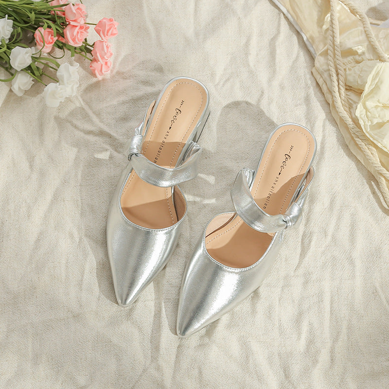 Women's Toe Cap Korean Style Chunky Outdoor Sandals
